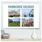 Normandie erleben (hochwertiger Premium Wandkalender 2025 DIN A2 quer), Kunstdruck in Hochglanz