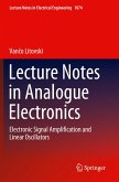 Lecture Notes in Analogue Electronics