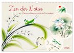 Zen der Natur - Pflanzen und Insekten im Stile der Tuschmalerei (Wandkalender 2025 DIN A3 quer), CALVENDO Monatskalender