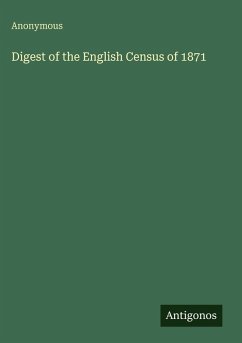 Cover Digest of the English Census of 1871
