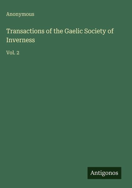 Transactions of the Gaelic Society of Inverness
