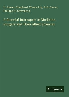 Cover A Biennial Retrospect of Medicine Surgery and Their Allied Sciences