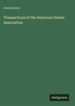 Cover Transactions of the American Dental Association