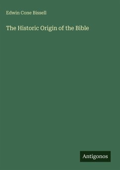 Cover The Historic Origin of the Bible