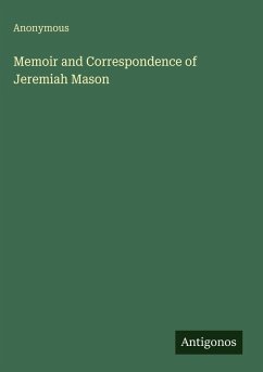 Cover Memoir and Correspondence of Jeremiah Mason