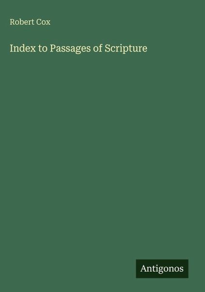 Index to Passages of Scripture