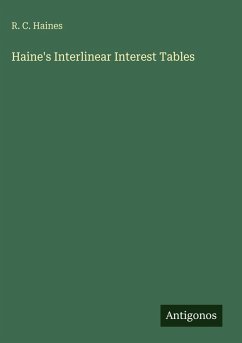 Cover Haine's Interlinear Interest Tables