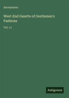 Cover West-End Gazette of Gentlemen's Fashions