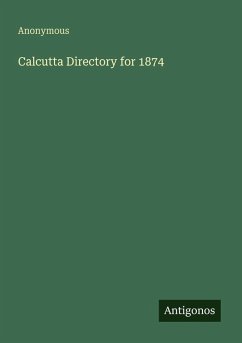 Cover Calcutta Directory for 1874