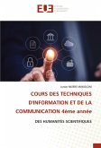 COURS DES TECHNIQUES D'INFORMATION ET DE LA COMMUNICATION 4ème année