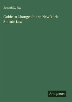 Cover Guide to Changes in the New York Statute Law