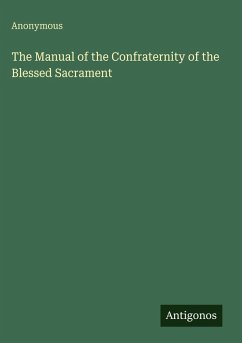 Cover The Manual of the Confraternity of the Blessed Sacrament
