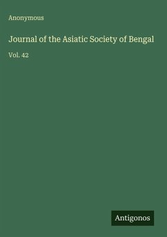 Cover Journal of the Asiatic Society of Bengal