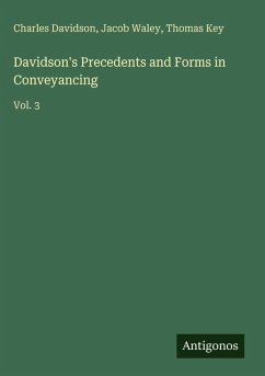 Cover Davidson's Precedents and Forms in Conveyancing