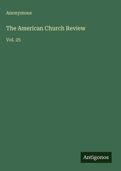 Cover The American Church Review