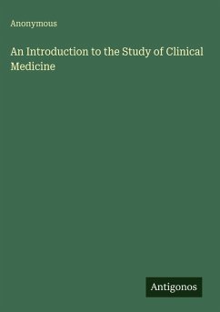 Cover An Introduction to the Study of Clinical Medicine