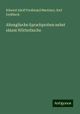 Altenglische Sprachproben nebst einem Wörterbuche Altenglische Sprachproben nebst einem Wörterbuche