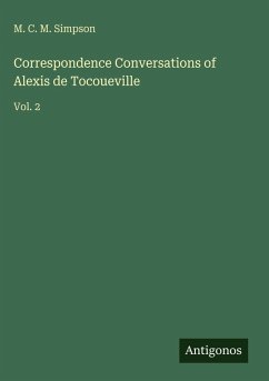 Cover Correspondence Conversations of Alexis de Tocoueville