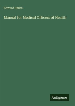 Cover Manual for Medical Officers of Health