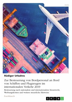 Cover Zur Besteuerung von Bordpersonal an Bord von Schiffen und Flugzeugen im internationalen Verkehr 2019 (eBook, ePUB)