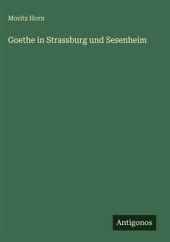 Cover Goethe in Strassburg und Sesenheim