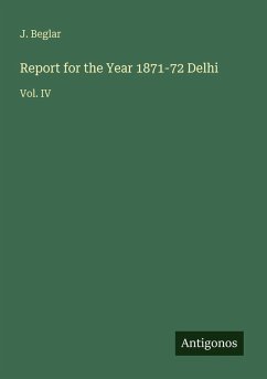Cover Report for the Year 1871-72 Delhi