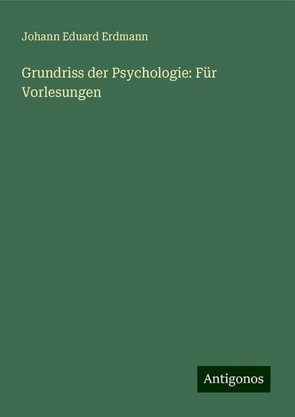 Grundriss der Psychologie: Für Vorlesungen