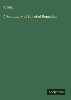 Cover A Formulary of Selected Remedies