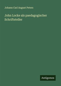 Cover John Locke als paedagogischer Schriftsteller