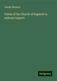 Claims of the Church of England on national support Claims of the Church of England on national support