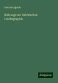 Beitraege zur baktrischen Lexikographie Beitraege zur baktrischen Lexikographie