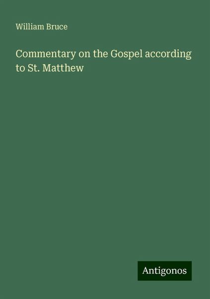 Commentary on the Gospel according to St. Matthew