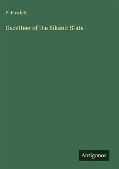 Cover Gazetteer of the Bikanir State
