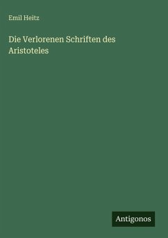 Cover Die Verlorenen Schriften des Aristoteles