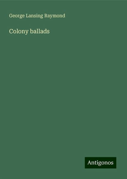 Colony ballads Colony ballads