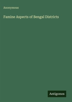 Cover Famine Aspects of Bengal Districts