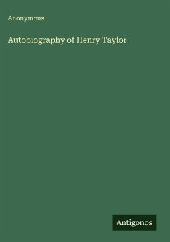 Cover Autobiography of Henry Taylor