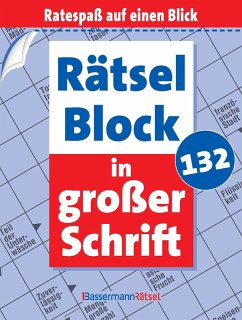 Cover Rätselblock in großer Schrift 132 (5 Exemplare à 2,99 EUR)