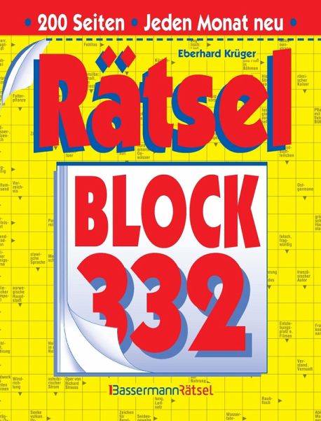 Rätselblock 332 (5 Exemplare à 2,99 EUR) Rätselblock 332 (5 Exemplare à 2,99 EUR)