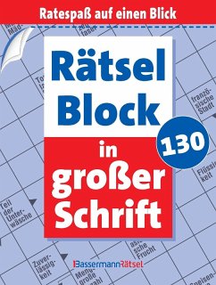 Cover Rätselblock in großer Schrift 130 (5 Exemplare à 2,99 EUR)