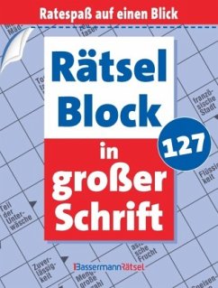 Cover Rätselblock in großer Schrift 127