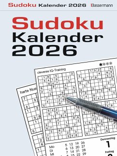Cover Sudokukalender 2026. Der beliebte Abreißkalender mit 800 Zahlenrätseln