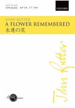 Cover A Flower remembered for mixed chorus and piano (orchestra) vocal score (en/jap)