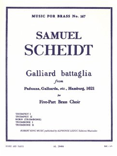 Cover SCHEIDT/KING GALLIARD BATTAGLIA BRASS QUINTET/SCORE AND PARTS(PTION/PTIES)MFB167