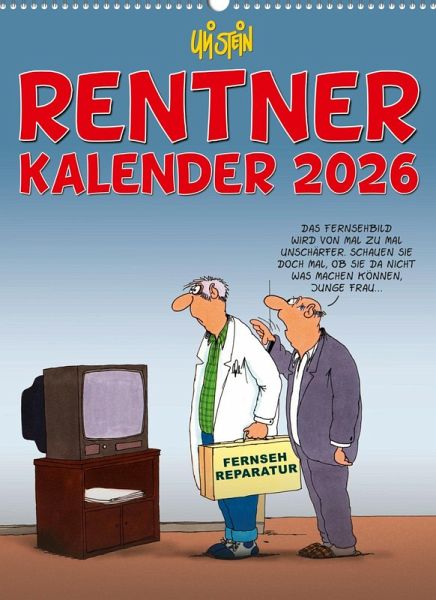 Uli Stein Rentnerkalender 2026: Monatskalender für die Wand Uli Stein Rentnerkalender 2026: Monatskalender für die Wand