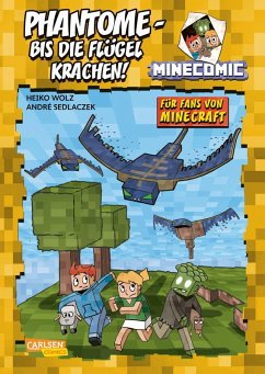 Cover Phantome - bis die Flügel krachen! Für Fans von Minecraft / MINECOMIC Bd.2