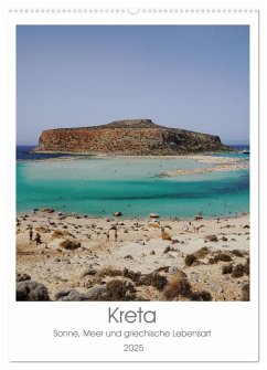 Kreta - Sonne, Meer und griechische Lebensart (Wandkalender 2025 DIN A2 hoch), CALVENDO Monatskalender - Calvendo;Petersen, Franziska