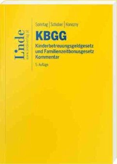 Cover KBGG   Kinderbetreuungsgeldgesetz und Familienzeitbonusgesetz