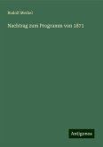 Nachtrag zum Programm von 1871 Nachtrag zum Programm von 1871