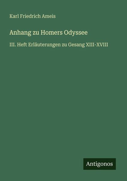 Anhang zu Homers Odyssee